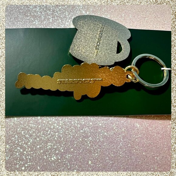 🎄☕ NWT 2025 Starbucks Enameled Metal "Coffee Person" Keychain - Picture 3 of 6